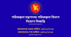 পরিকল্পনা-মন্ত্রণালয়-পরিকল্পনা-বিভাগ-নিয়োগ-বিজ্ঞপ্তি